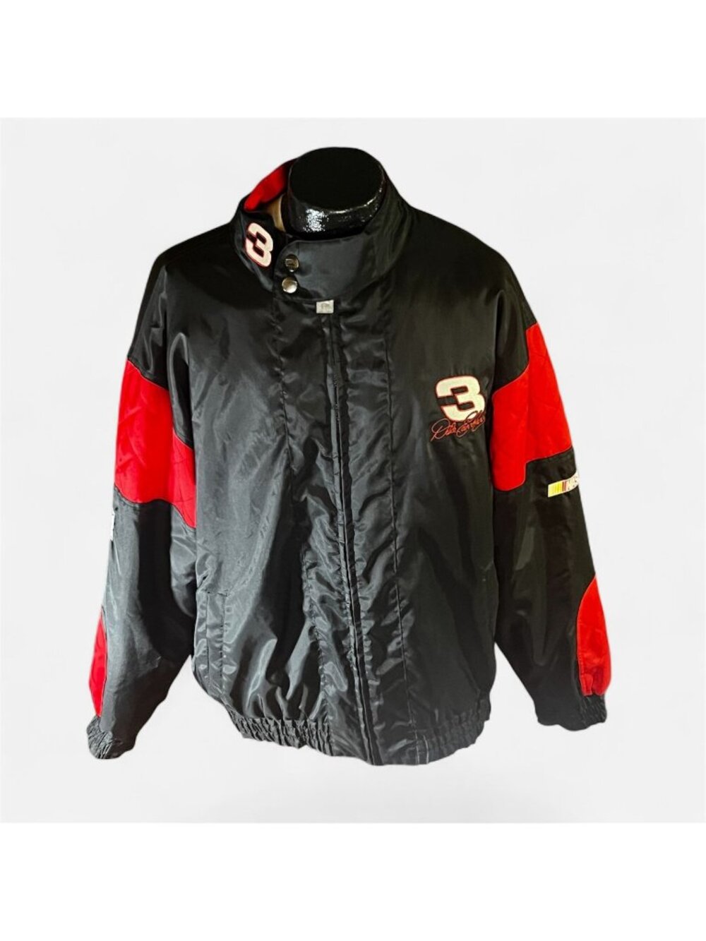 Vintage 90s Nutmeg NASCAR Dale Earnhardt 3 Intimidator Zip Racing Jacket XL